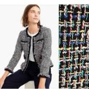 J. Crew Women's Multicolor Tweed Blazer